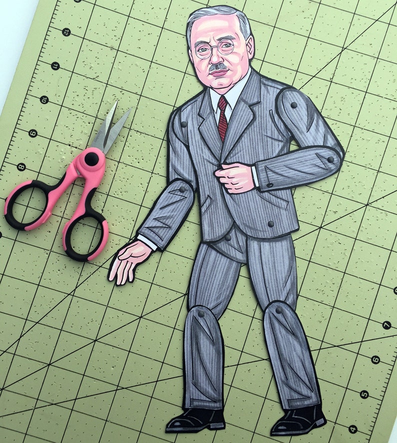 Alfred Adler Articulated Paper Doll image 2