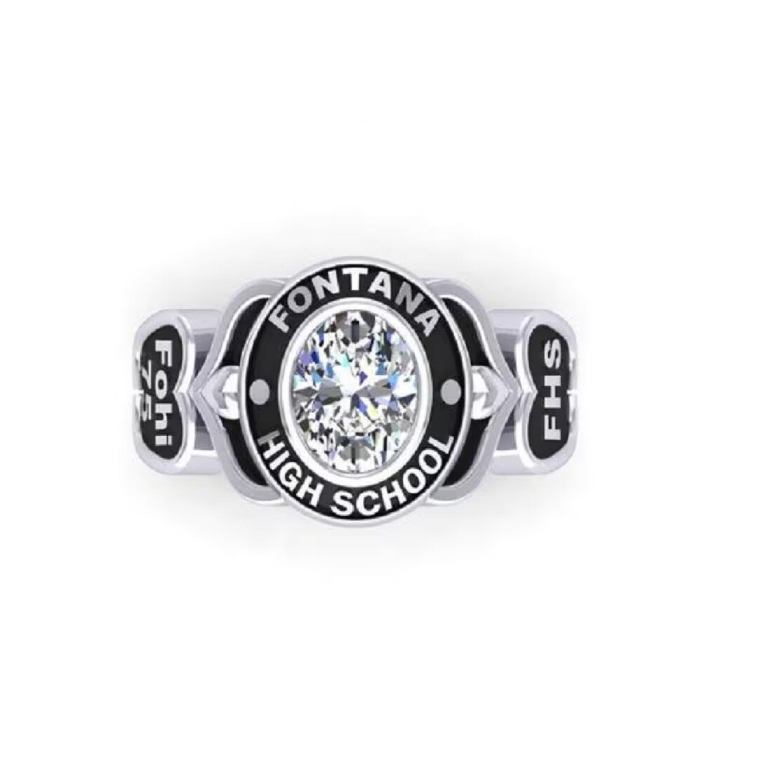 Valentine's Dayfontana High School Class Ring Custom Graduation Ring ...