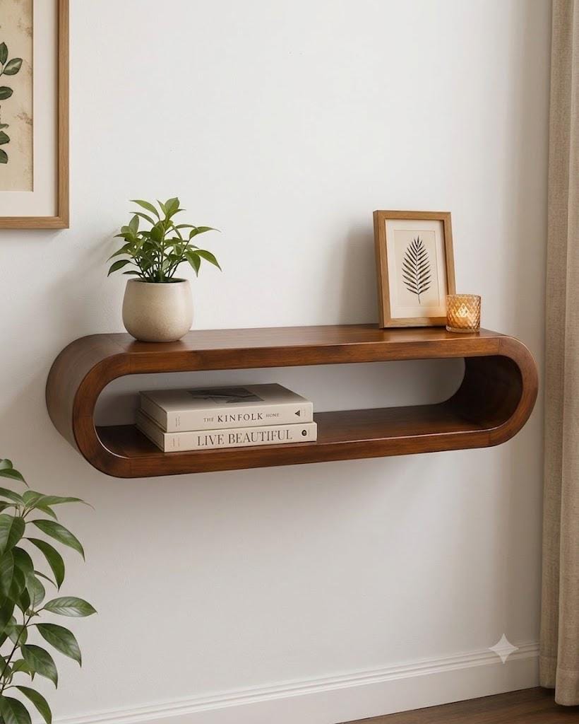 Unique Curved Wood Shelves - Etsy