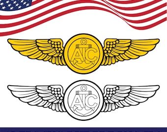 US Navy Aircrew Wing, Naval Aircrew Wings SVG Bundle