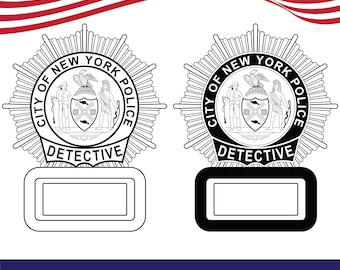 NYPD SVG ベクター カット ファイル ニューヨーク市警察 - Etsy 日本