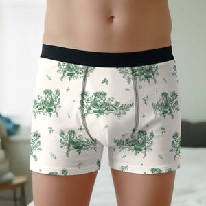 Anpassad Toile de Jouy-pyjamas i långt eller kort set för hundar, personlig pyjamas i cottagecore-stil, pyjamasmönster med hundtryck, presenter till husdjursägare bild 13