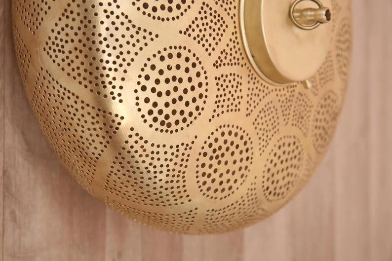 moroccan lamp, brass lamp shade, moroccan lighting, boho ceiling light, brass lantern, pierced lamp, moroccan decor, boho lighting, ceiling lamp, arabic lantern, handmade lamp, moroccan light, gold lamp shade