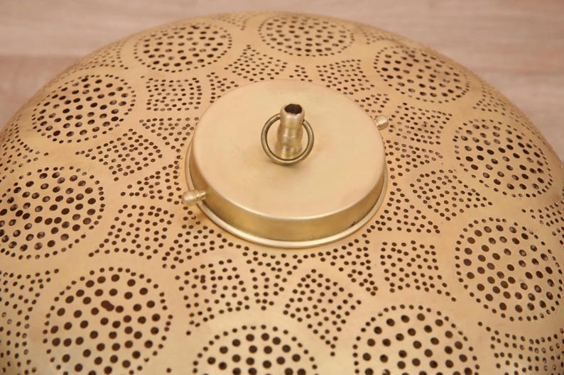 moroccan lamp, brass lamp shade, moroccan lighting, boho ceiling light, brass lantern, pierced lamp, moroccan decor, boho lighting, ceiling lamp, arabic lantern, handmade lamp, moroccan light, gold lamp shade