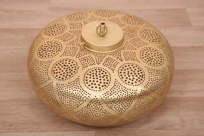 moroccan lamp, brass lamp shade, moroccan lighting, boho ceiling light, brass lantern, pierced lamp, moroccan decor, boho lighting, ceiling lamp, arabic lantern, handmade lamp, moroccan light, gold lamp shade