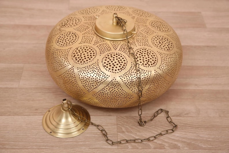 moroccan lamp, brass lamp shade, moroccan lighting, boho ceiling light, brass lantern, pierced lamp, moroccan decor, boho lighting, ceiling lamp, arabic lantern, handmade lamp, moroccan light, gold lamp shade