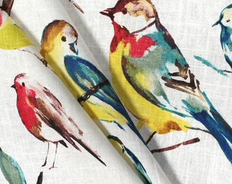 Teal Bird Curtains Etsy