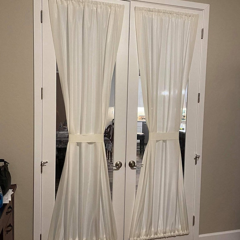 FRENCH DOOR Curtain or Valance solid NOT Sheer 44 Etsy