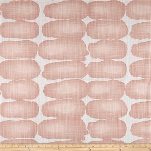 BLUSH PINK Geometric Curtains- Watercolor Look, Designer Window Panels - Shower Curtain, Valance - Unlined, light pink shapes, shading