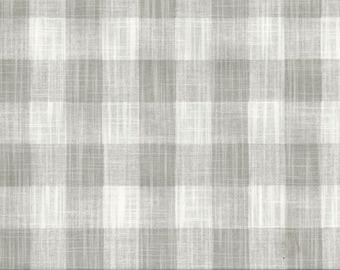 GREY BUFFALO CHECK CurtainS-  Custom, Window Panels, Shower Curtain, Valance, Unlined, ivory,  buffalo plaid, farmhouse, large check