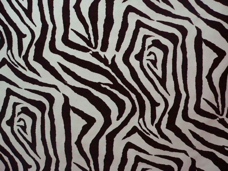 Zebra Print Upholstery Fabric Black and White Animal Print Home Decor  Curtain Cushion Chair Sofa Couch Furniture Material Fabric by the Yard 