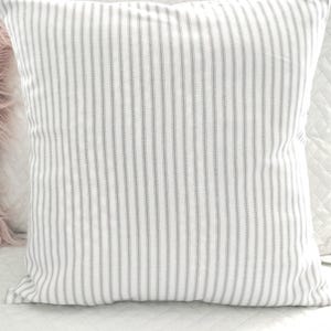 TICKING Stripe  Pillow cover,  Colors,  Cotton, Farmhouse Decor