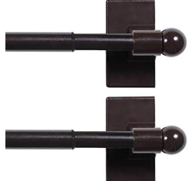 RODS Set of 2 French Doors Sidelight Curtain Etsy