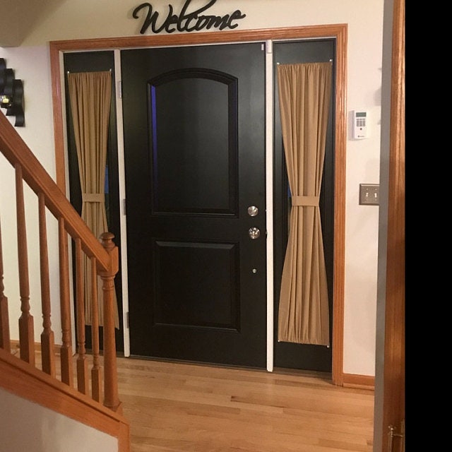 DOOR SASH RODS Set of 2 Curtain Rods for Sidelight Windows Etsy