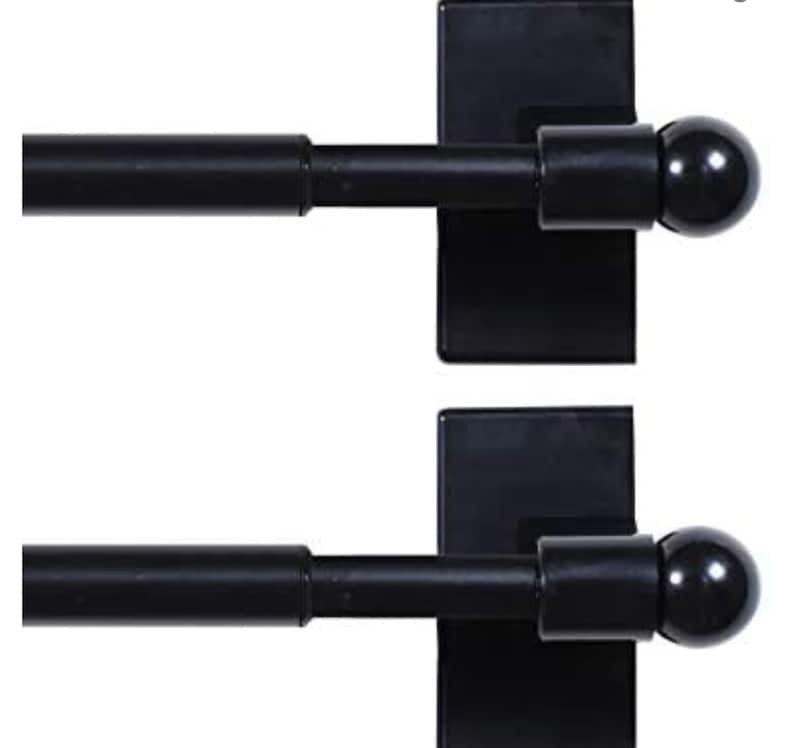 RODS Set of 2 French Doors Sidelight Curtain Etsy