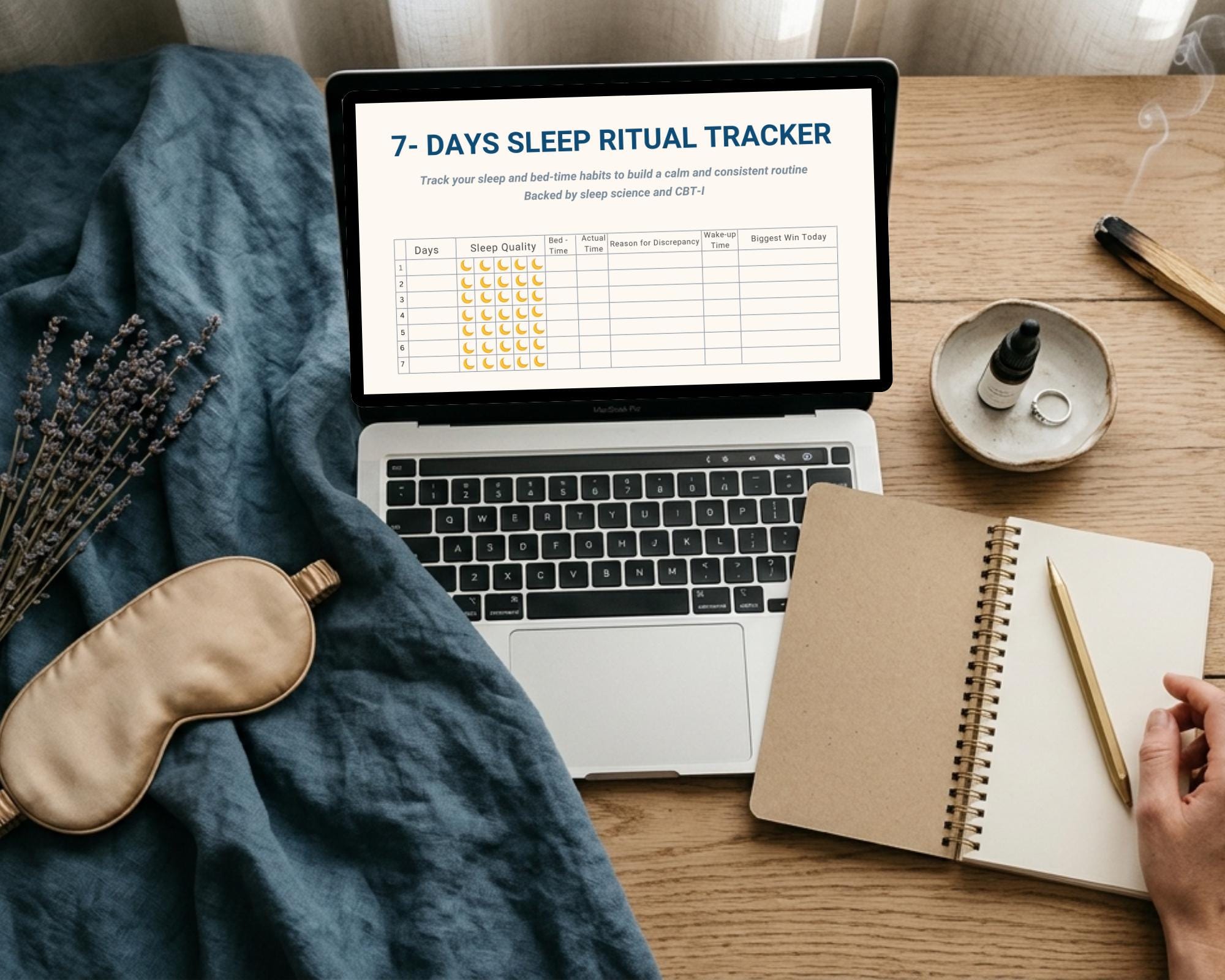 7-day Sleep Ritual Tracker | Islamic Bedtime Routine PDF | CBT-I Sleep ...