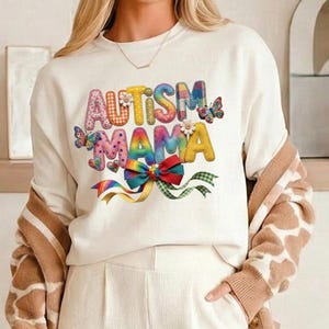 Autism Mama PNG, Coquette Patchwork Autism Awareness PNG, Proud Autism Mom Shirt Design, Trendy Sublimation T-Shirt Digital Download