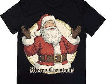 Vintage Santa Claus PNG, Retro Christmas Shirt Design (Digital Download)