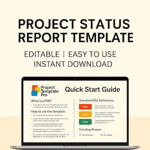 Simple Project Status Report in PowerPoint - Special Launch Price