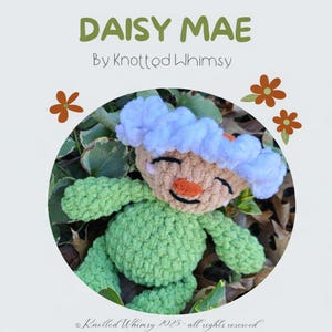 Daisy Mae Crochet Doll Pattern | Whimsical Flower Amigurumi (Digital PDF)