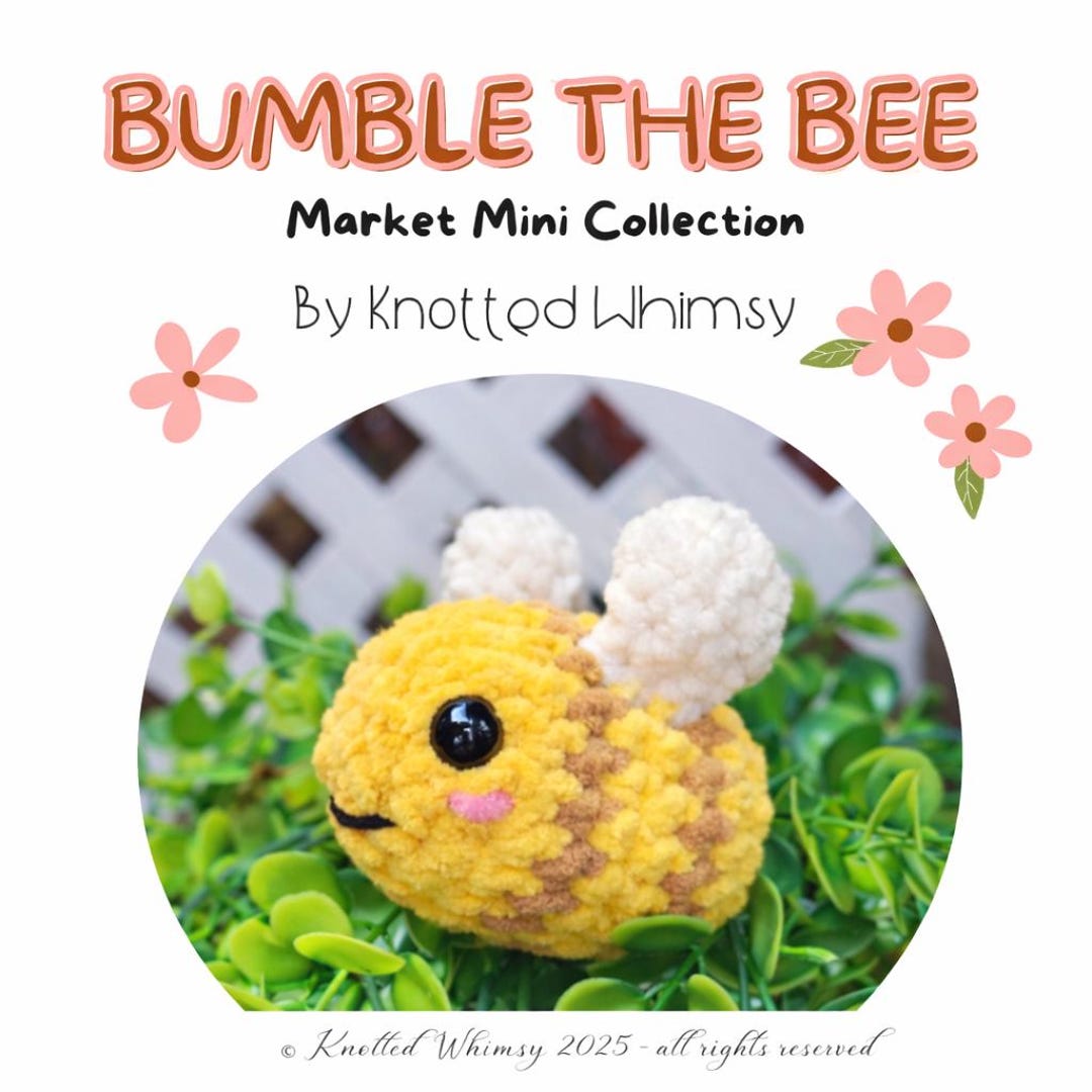 Bumble the Bee Crochet Pattern | Beginner Amigurumi PDF Pattern - Etsy