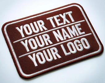 Individuell bestickte Aufnäher – Ihr Logo, Text, Name – Kleidung, Rucksäcke, Jacken