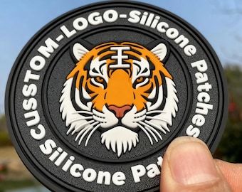 Individuell gestaltete PVC-Aufnäher – Silikonaufnäher mit personalisiertem Logo – 3D-Klett-PVC-Aufnäher mit Ihrem individuellen Logo