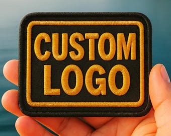 Individuell bestickte Aufnäher – Logos für Kleidung, Rucksäcke, Jacken – zum Aufnähen oder Aufbügeln