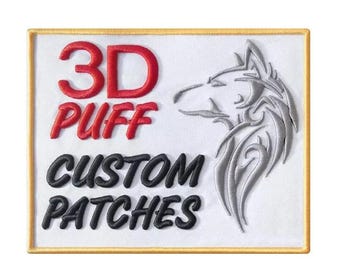 Individuell bestickte Aufnäher – 3D-Logos mit Puffdruck für Kleidung, Rucksäcke, Jacken – Gestalten Sie Ihr eigenes