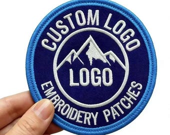 Individuell bestickte Aufnäher – Ihr Logo für Kleidung, Rucksäcke, Jacken – Eigenes Design erstellen