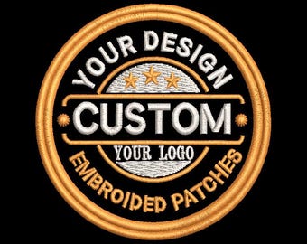 Benutzerdefinierte gestickte Aufnäher, jede Form Eisen auf Klettverschluss Bildtext Logo Patches, Patch für Rucksäcke, Jacke & Team