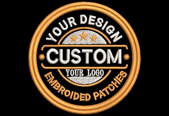 Custom Embroidered Patches, Any Shape Iron On Hook and Loop Backing  Image Text Logo Patches, Patch for Backpacks, Jacket & Team