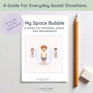 Personal Space Social Story | Personal Boundaries for Kids | Printable Booklet | Space Bubble