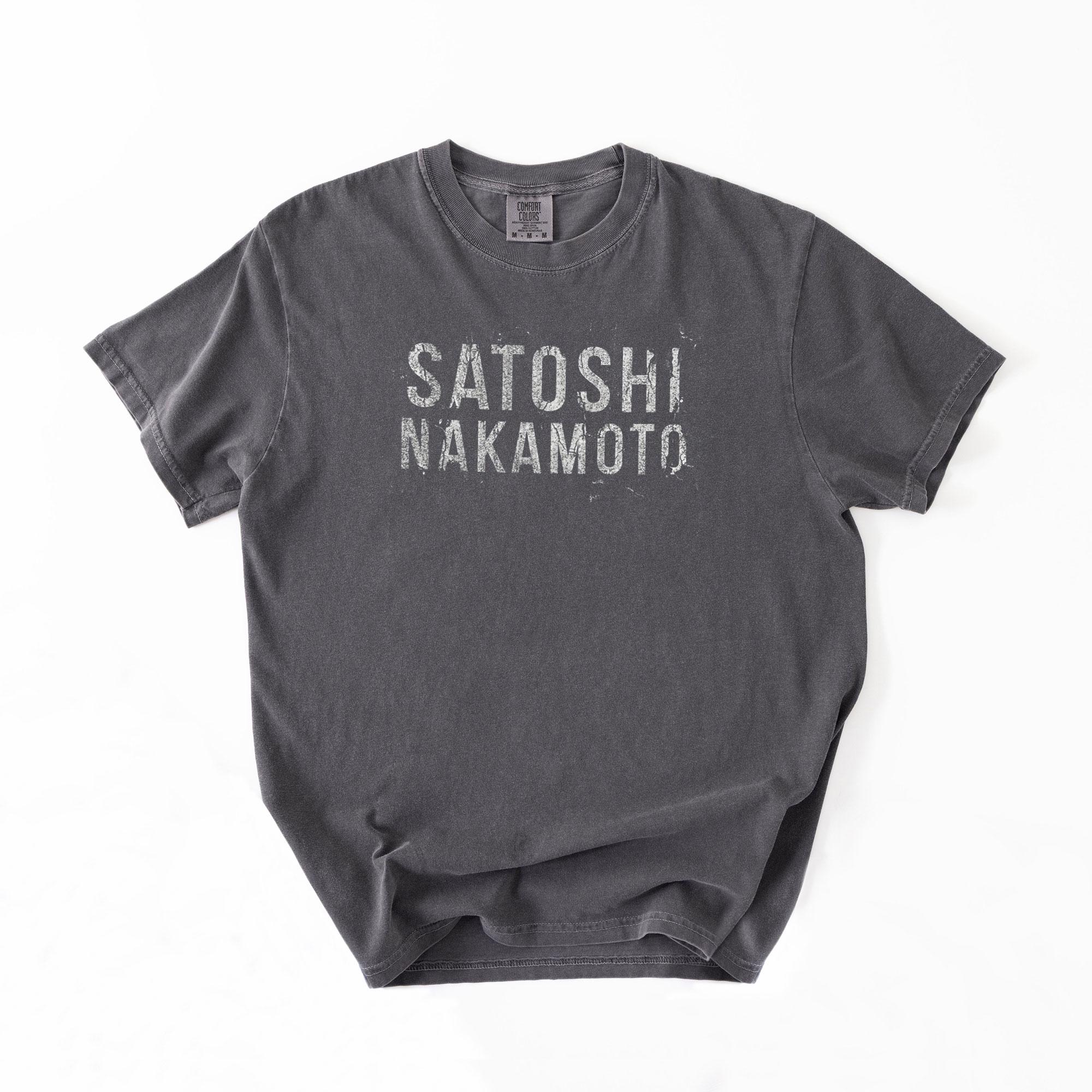 Satoshi Nakamoto T-shirt – Vintage Distressed Bitcoin Tee - Etsy