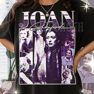 JOAN CRAWFORD T-SHIRT, Vintage Actress Star Hollywood Legend Performer Tee, 90s Retro Throwback, Joan Crawford Sweater