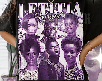 LETITIA WRIGHT T-SHIRT, Vintage Actress Star Superhero Performer Tee, 90s Retro Throwback, Letitia Wright Sweater