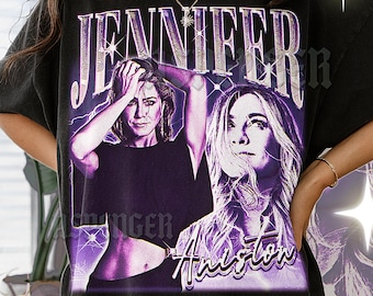 T-shirt JENNIFER ANISTON, t-shirt vintage actrice star de la télévision célébrité interprète, rétro des années 90, pull Jennifer Aniston