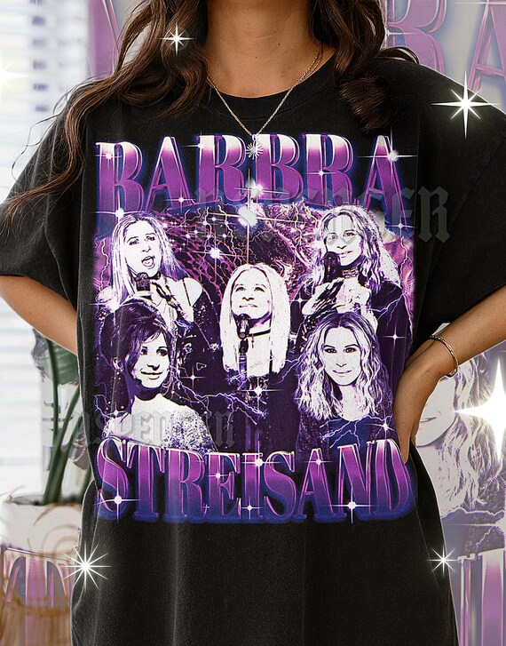 BARBRA STREISAND T-SHIRT, Vintage Singer Actress Legend Star