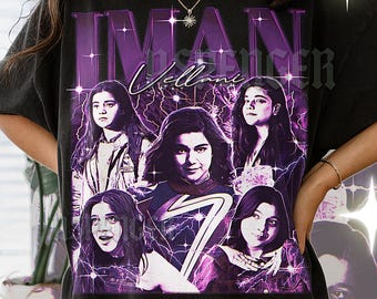 IMAN VELLANI T-SHIRT, Vintage Actress Star Superhero Rising Star Performer Tee, 90s Retro Throwback, Iman Vellani Sweater