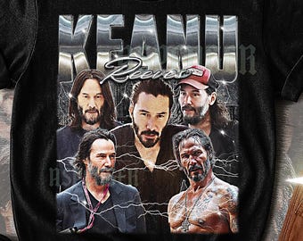 Keanu Reeves Vintage Tshirt, Bootleg Actor Star Celebrity Performer Legend Tee, 90s Retro Throwback T-shirt, Keanu Reeves Sweater
