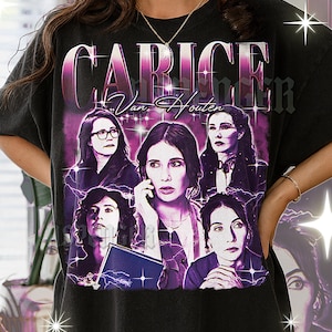 Carice Van Houten Shirt, 90s Vintage Retro Bootleg Carice Van Houten T-Shirt, Fantasy Actress Tee, Red Priestess Fan Apparel