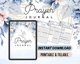 Prayer Journal - Spiritual Journal - Christian Prayer Journal - Prayer Tracker - Faith Journal - Printable Prayer Journal - Instant Download