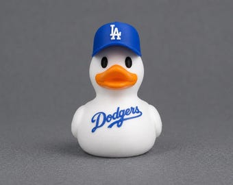 Magnete a forma di paperella di gomma dei Dodgers - Oggetto da collezione stampato in 3D - Regalo per appassionati di baseball