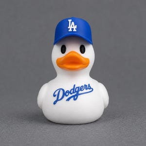 Dodgers Duck Magnet - 3D Printed Collectible - Baseball Fan Gift