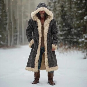 Manteau Long En Fausse Fourrure Pour Homme - Chaud, Doux, Style Hiver, Tailles S à 4XL