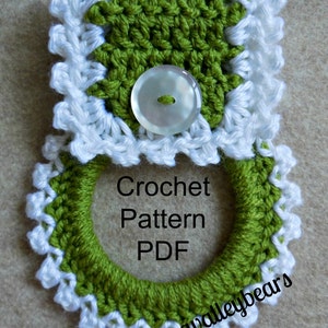 Crochet Kitchen Towel Holder Pattern, Pattern to make your own kitchen towel holder