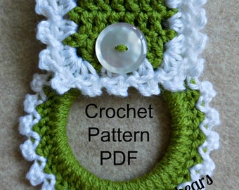 Crochet Kitchen Towel Holder Pattern, Pattern to make your own kitchen towel holder