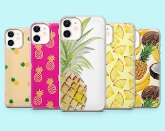 Pineapple Phone Case Fruit Tropical Cover for iPhone 17, 16, 15, 14, 13, 12 Samsung S25, S24, S23, A56, A16 Pixel 10Pro XL, 9Pro 8A