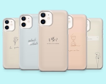 Minimalist Quote Phone Case – Inspirational Cover for iPhone 17, Samsung S25 & Google Pixel 10