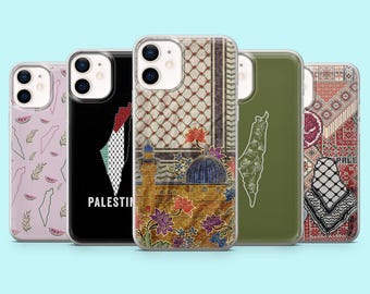 Funda para teléfono Palestina con motivo islámico de Gaza para iPhone 17, 16, 15, 14, 13 y 12 Samsung S25, S24, S23, A56, A16, Pixel 10Pro XL, 9Pro y 8A